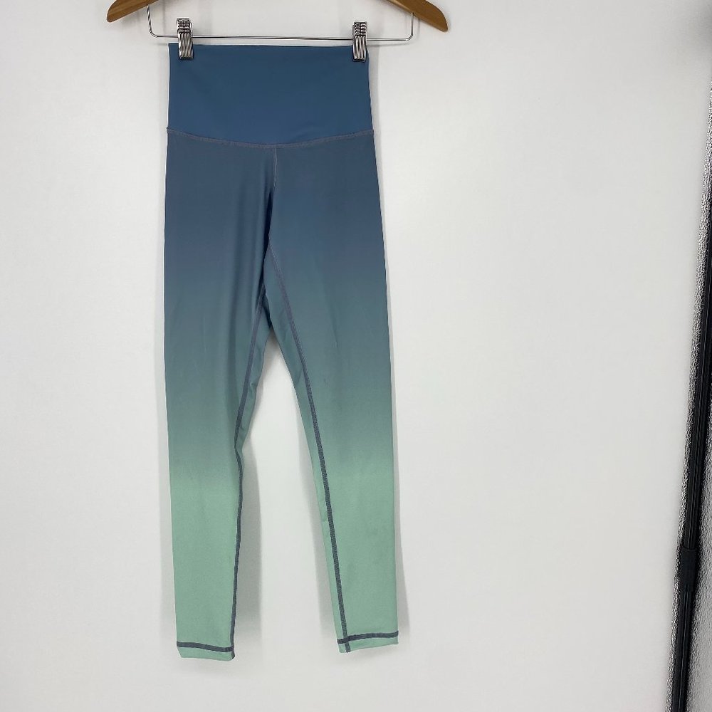 DYI Printed Signature Crop Leggings Ombre 628